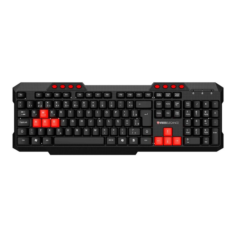 Teclado Com Fio Kross Multimídia Elegance, USB, ABNT2